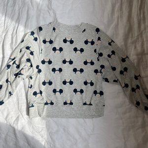 Disney Mouse Ears long sleeve shirt size xs grey with rainbows soft